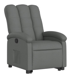 Fauteuil inclinable Gris foncé Tissu