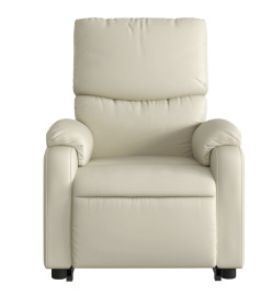 Fauteuil inclinable Crème Similicuir