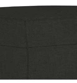 Ensemble de canapés 3 pcs avec coussins noir tissu