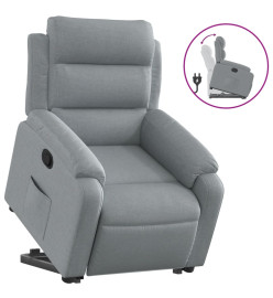 Fauteuil inclinable Gris clair Tissu