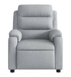 Fauteuil inclinable électrique Gris clair Tissu