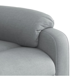 Fauteuil inclinable électrique Gris clair Tissu