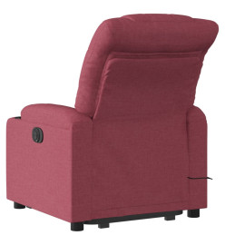 Fauteuil inclinable de massage Rouge bordeaux Tissu