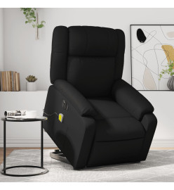 Fauteuil inclinable de massage électrique noir similicuir