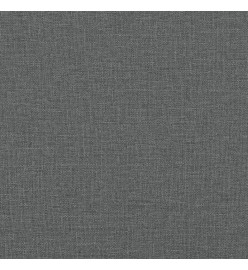 Canapé à 2 places Gris foncé 120 cm Tissu