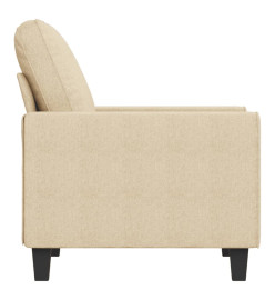 Fauteuil Crème 60 cm Tissu