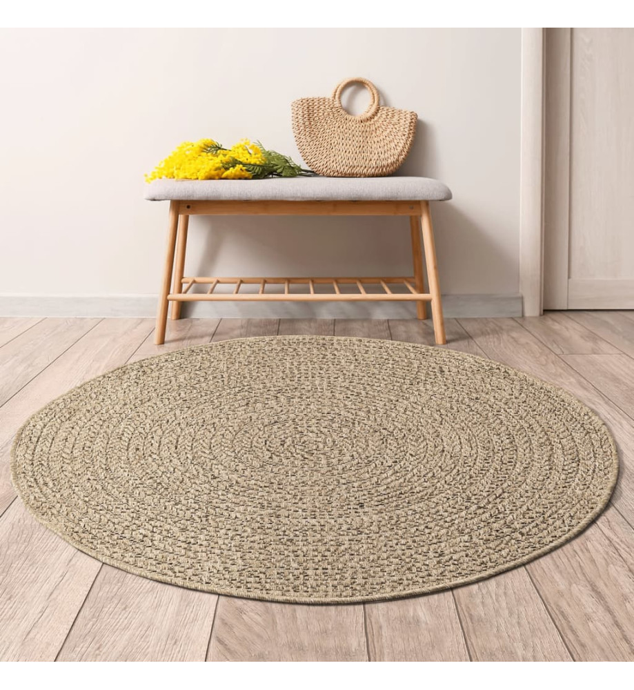 Tapis 90 cm aspect jute intérieur et extérieur Tapis 90 cm aspect jute intérieur et extérieur