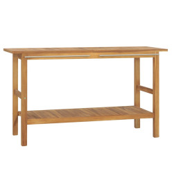 Meuble de salle de bain Bois de teck solide 132x45x75 cm