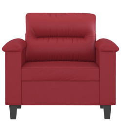 Fauteuil Rouge bordeaux 60 cm Similicuir