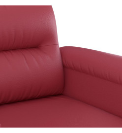 Fauteuil Rouge bordeaux 60 cm Similicuir