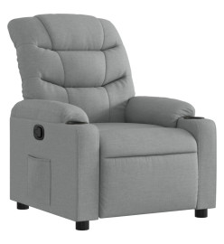 Fauteuil inclinable Gris clair Tissu