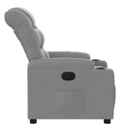 Fauteuil inclinable Gris clair Tissu