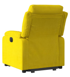 Fauteuil inclinable électrique jaune Velours