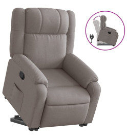 Fauteuil inclinable taupe tissu