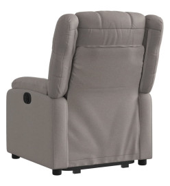 Fauteuil inclinable taupe tissu