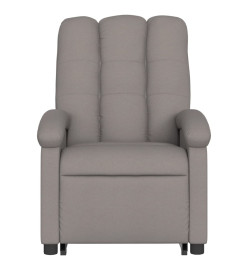 Fauteuil inclinable de massage Taupe Tissu