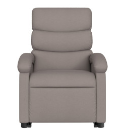 Fauteuil inclinable de massage électrique Taupe Tissu