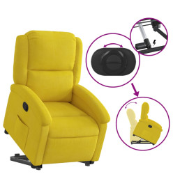 Fauteuil inclinable Jaune Velours