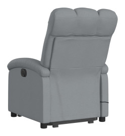 Fauteuil de massage inclinable Gris clair Tissu