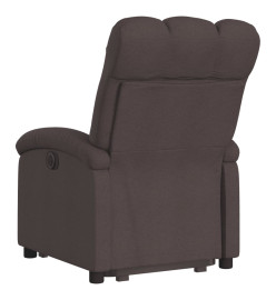 Fauteuil inclinable marron foncé tissu