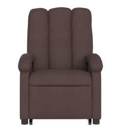 Fauteuil inclinable marron foncé tissu