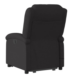 Fauteuil inclinable de massage électrique Noir Tissu