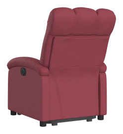 Fauteuil inclinable rouge bordeaux tissu