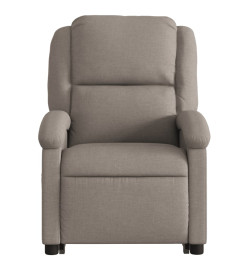 Fauteuil inclinable de massage Taupe Tissu