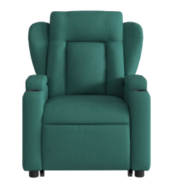 Fauteuil inclinable électrique vert foncé tissu