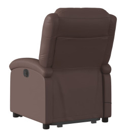 Fauteuil inclinable de massage Marron Similicuir