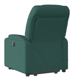 Fauteuil inclinable de massage Vert foncé Tissu