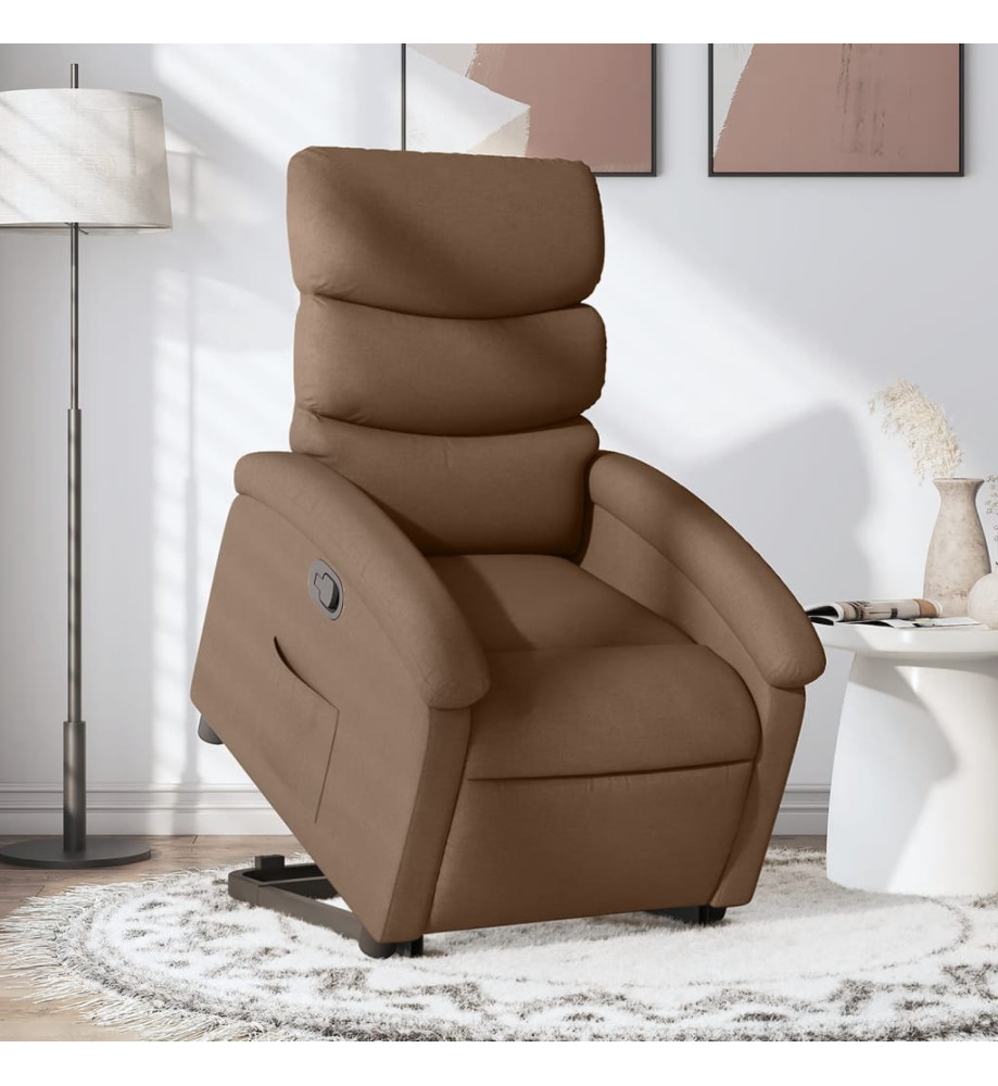 Fauteuil inclinable Marron Tissu