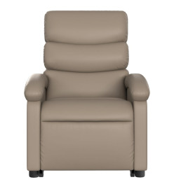 Fauteuil inclinable électrique cappuccino similicuir