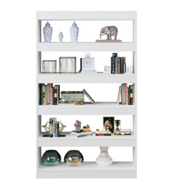 Bibliothèque/Séparateur de pièce Blanc 100x30x166 cm