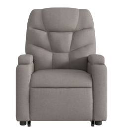 Fauteuil inclinable électrique taupe tissu