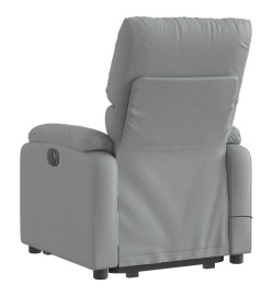 Fauteuil de massage inclinable Gris clair Tissu