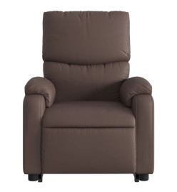 Fauteuil inclinable de massage Marron Similicuir