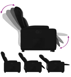 Fauteuil inclinable Noir Similicuir