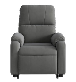 Fauteuil inclinable de massage électrique gris foncé