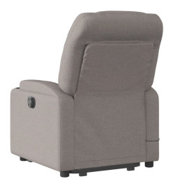 Fauteuil inclinable de massage Taupe Tissu