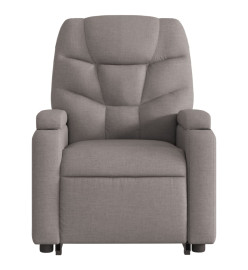 Fauteuil inclinable de massage Taupe Tissu