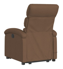 Fauteuil de massage inclinable Marron Tissu