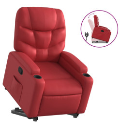 Fauteuil inclinable Rouge Similicuir