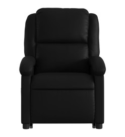 Fauteuil inclinable électrique noir similicuir