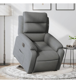 Fauteuil inclinable électrique gris foncé tissu