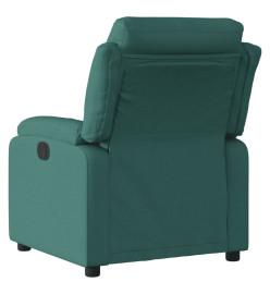 Fauteuil inclinable Vert foncé Tissu