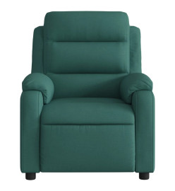 Fauteuil inclinable Vert foncé Tissu