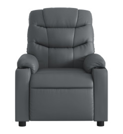 Fauteuil de massage inclinable Gris Similicuir