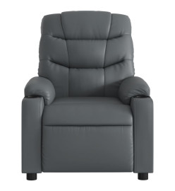 Fauteuil inclinable électrique Gris Similicuir