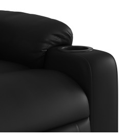 Fauteuil inclinable électrique noir similicuir